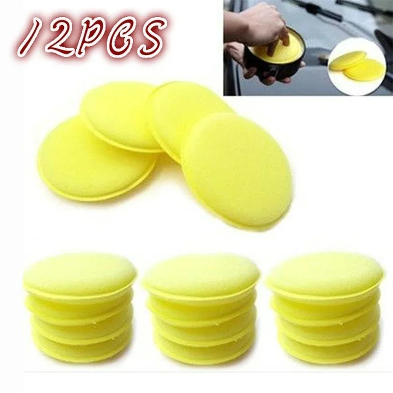 12-Pack Car Wax Foam Sponge Applicator Pads – Auto Detailing