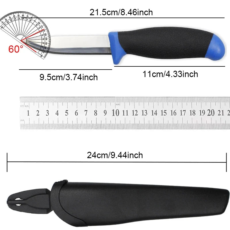 Outdoor Camping Knife with Sheath | Stainless Steel Fixed Blade