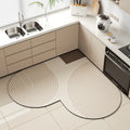 Heart-Shaped Diatom Mud Kitchen Mat – Non-Slip & Absorbent