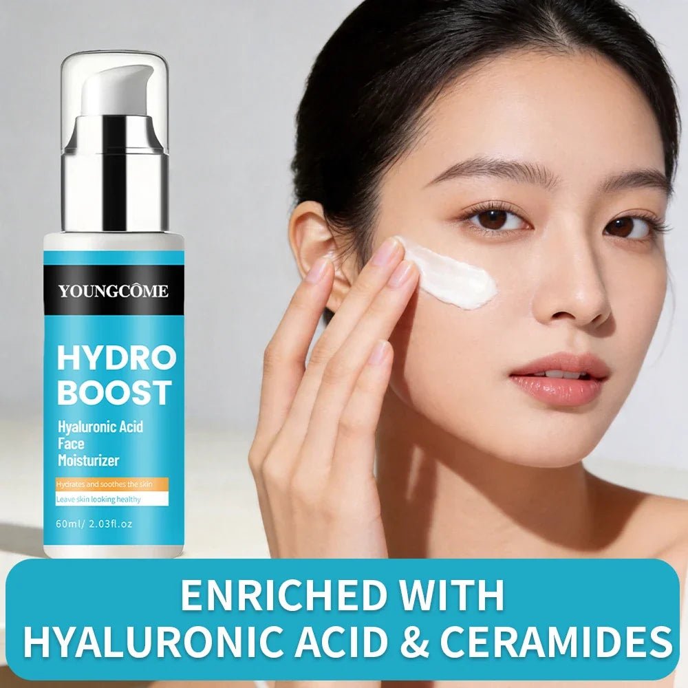 YOUNGCOME Hyaluronic Acid Face Moisturizer – 24H Hydration 60ml
