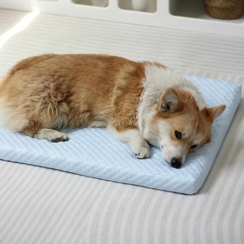 Pet MATS Detachable Washable Summer Cool Ice Cat Mat Dog Beds Large