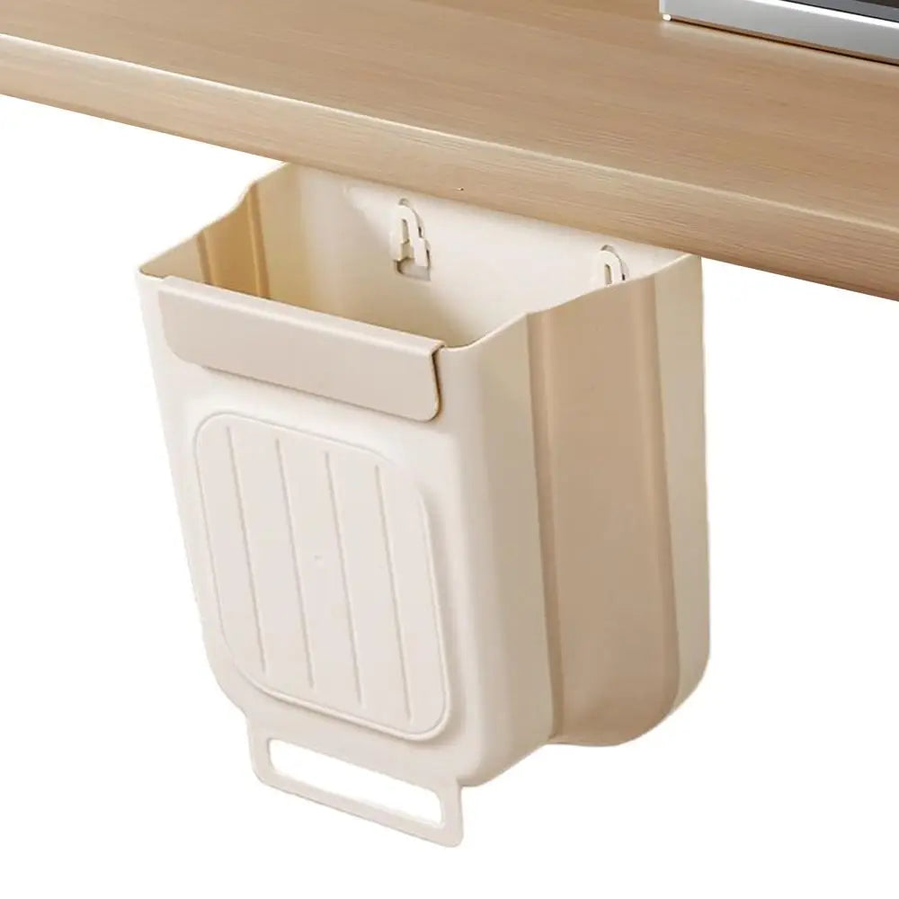 11L Foldable Wall Mounted Trash Can – Kitchen & Bathroom Bin