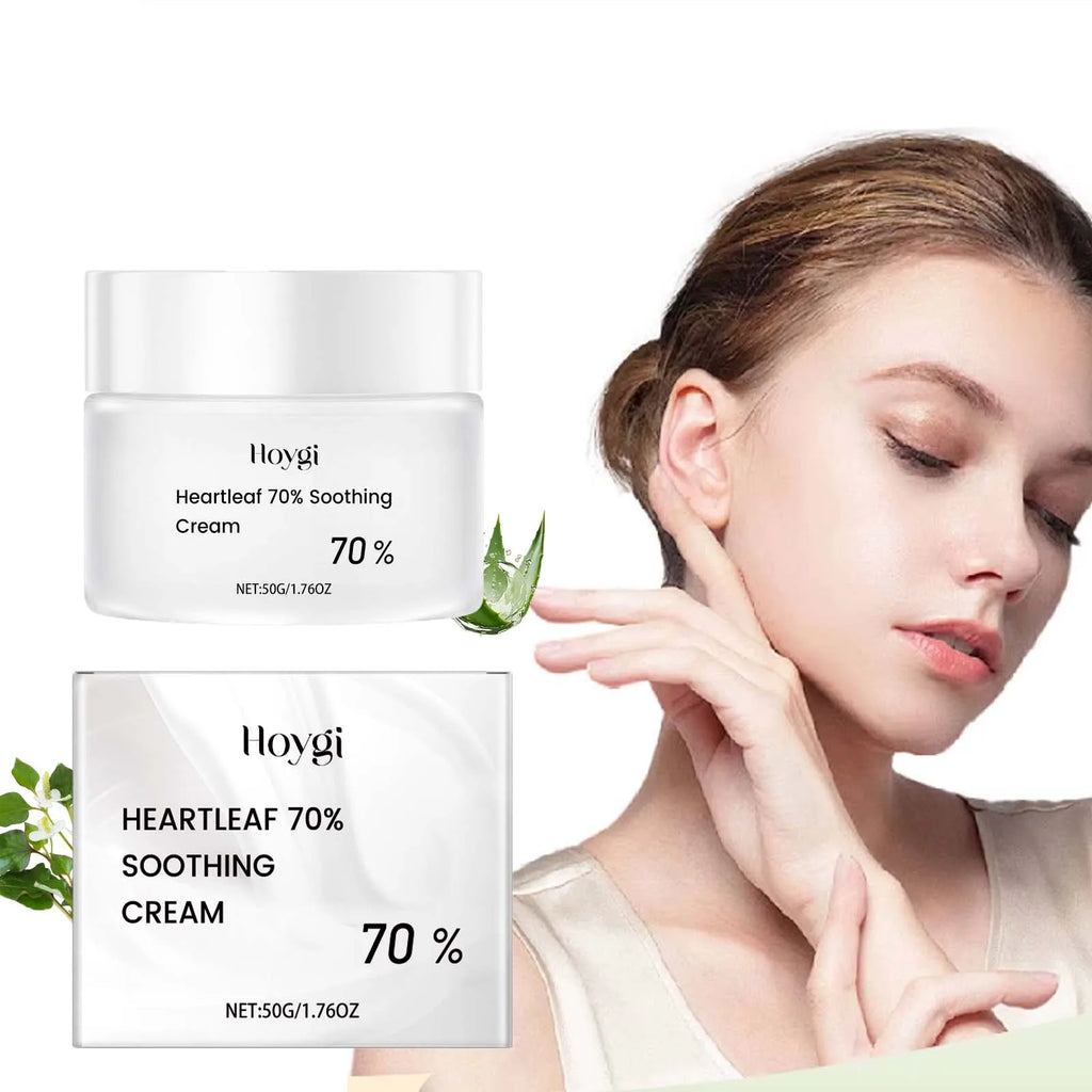 Heartleaf 70% Soothing Cream – Ceramide & Aloe Moisturizer
