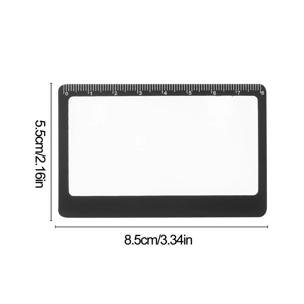 Credit Card Magnifying Glass – 3x Pocket Lens for Reading
