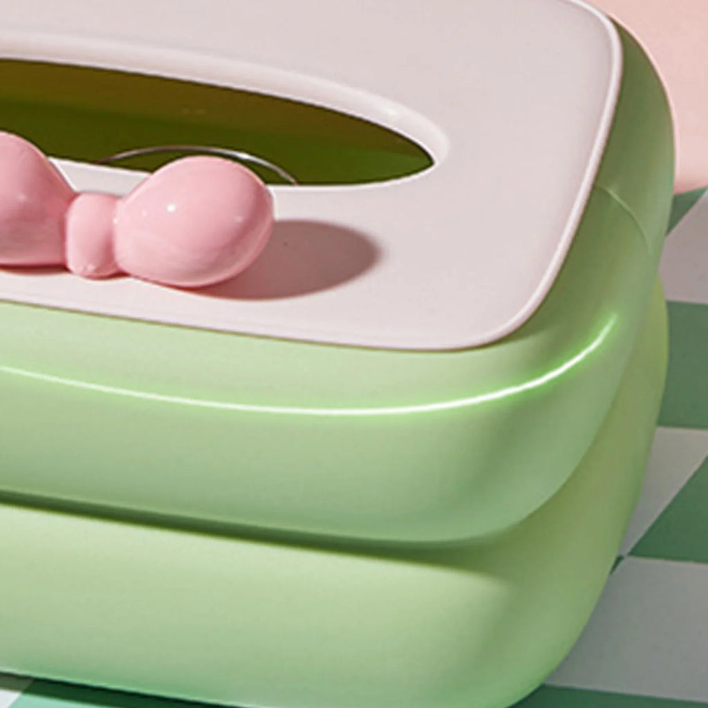 Candy Color Plastic Tissue Box Cover Holder for Desk & Bedroom