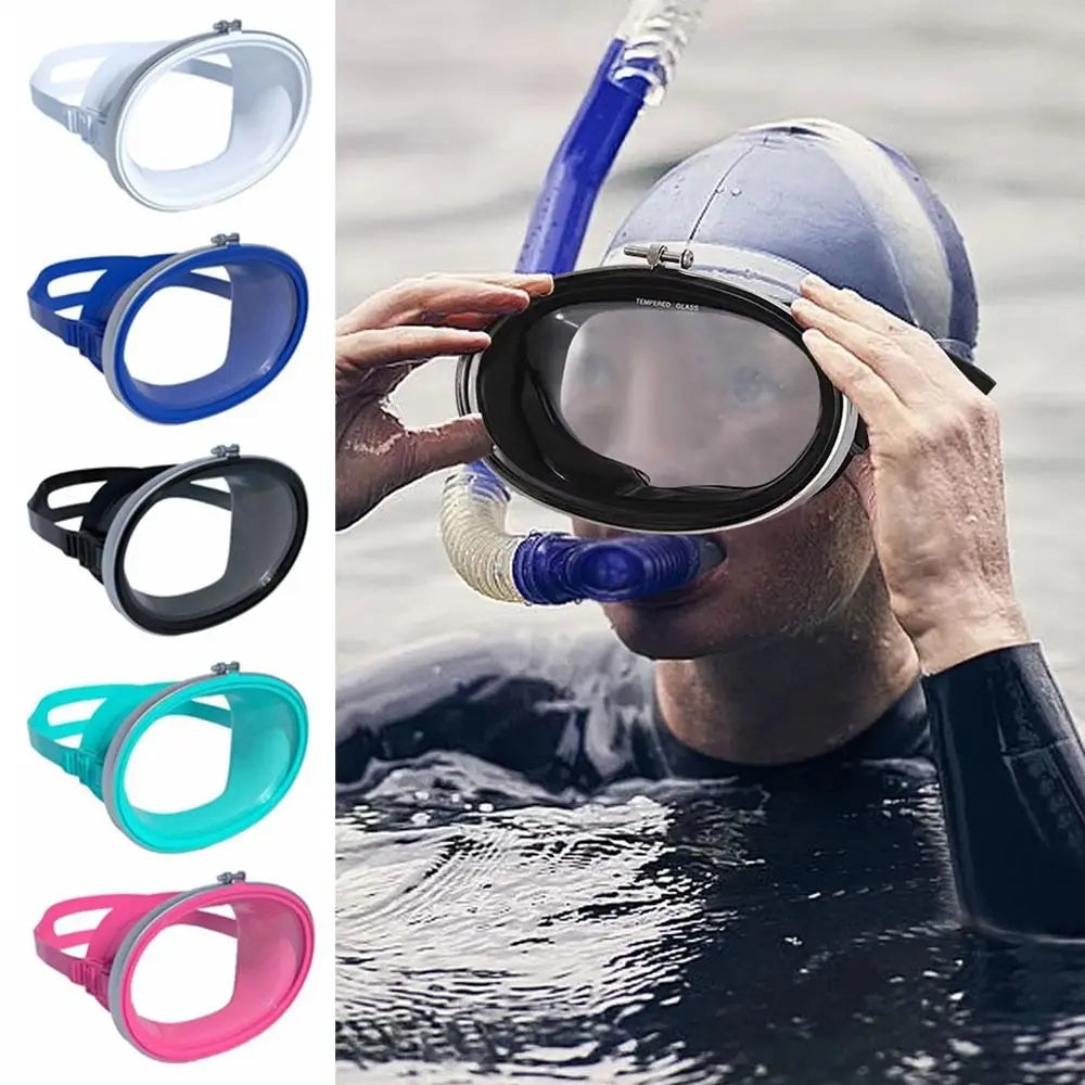 Tempered Glass Diving Mask – Anti-Fog Snorkeling Goggles