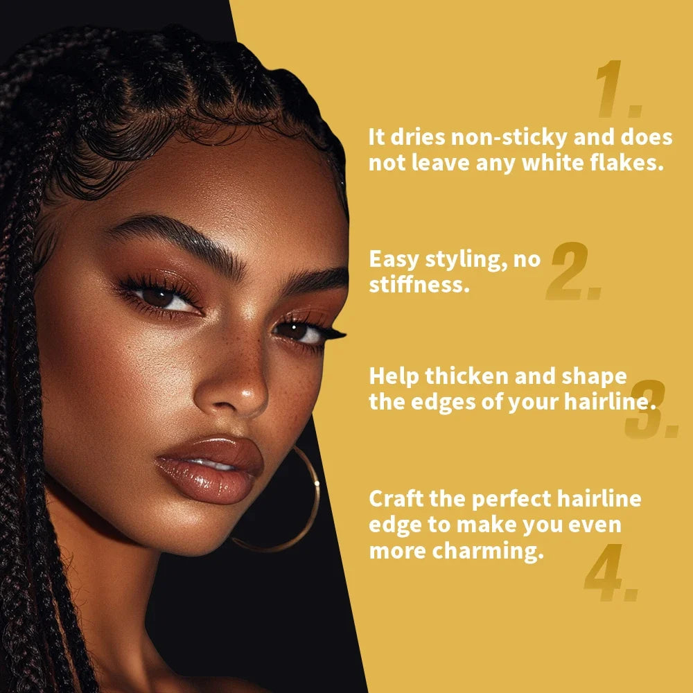 Edge Control Gel – Strong Hold, No Flaking, All Hair Types