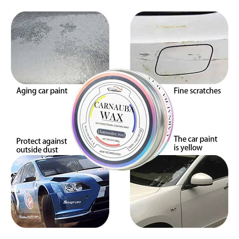 Carnauba Paste Car Wax Auto Paint Care Brazilian Polishing Gloss