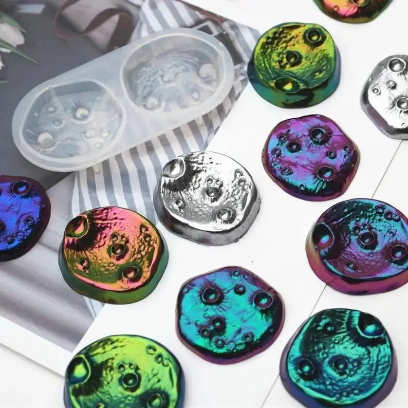 Falling Stone Silicone Mold Holes Galaxy Resin Space Jewelry DIY Soft