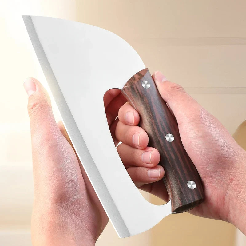 SHENJIU Forged Stainless Steel Chef's Cleaver Knife 20.3cm