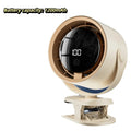 Mini Clip-On Desk Fan – LED Display, USB Rechargeable, Quiet