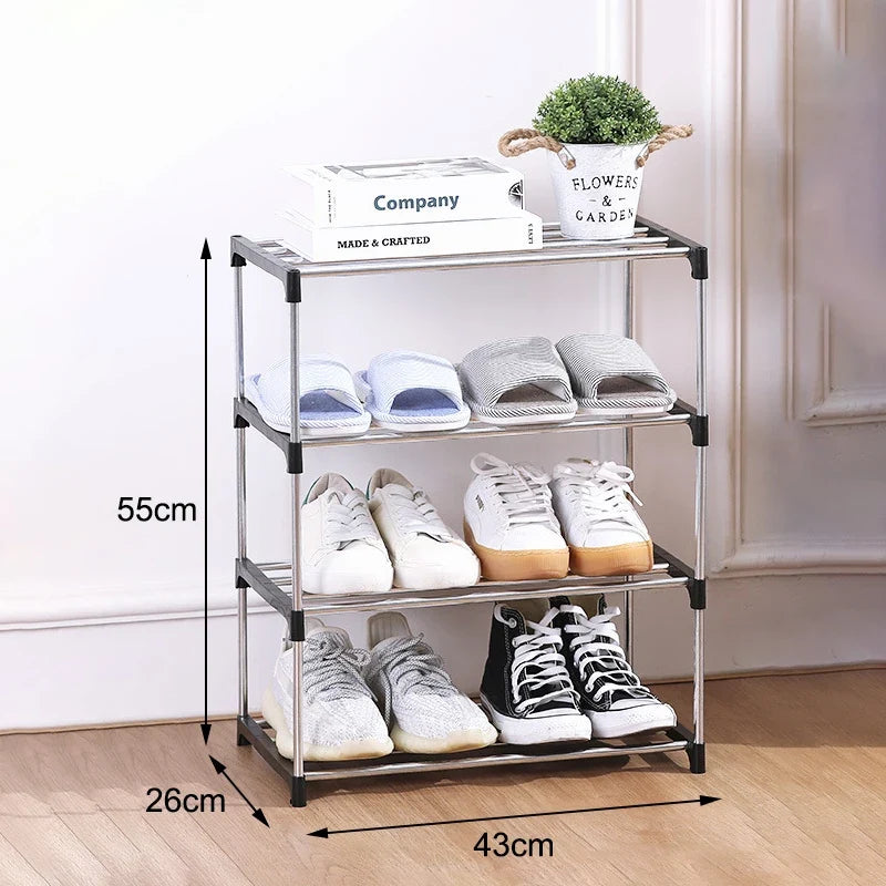 3 4 Shoe Rack Multi Layered Space Saving Simple Household Storage