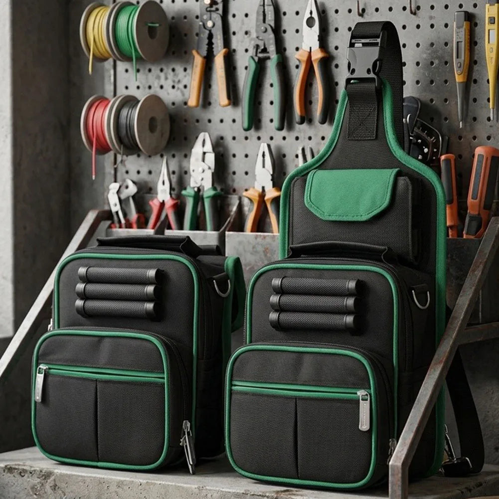 Electrician's Waist Tool Bag – Oxford Cloth Utility Pouch