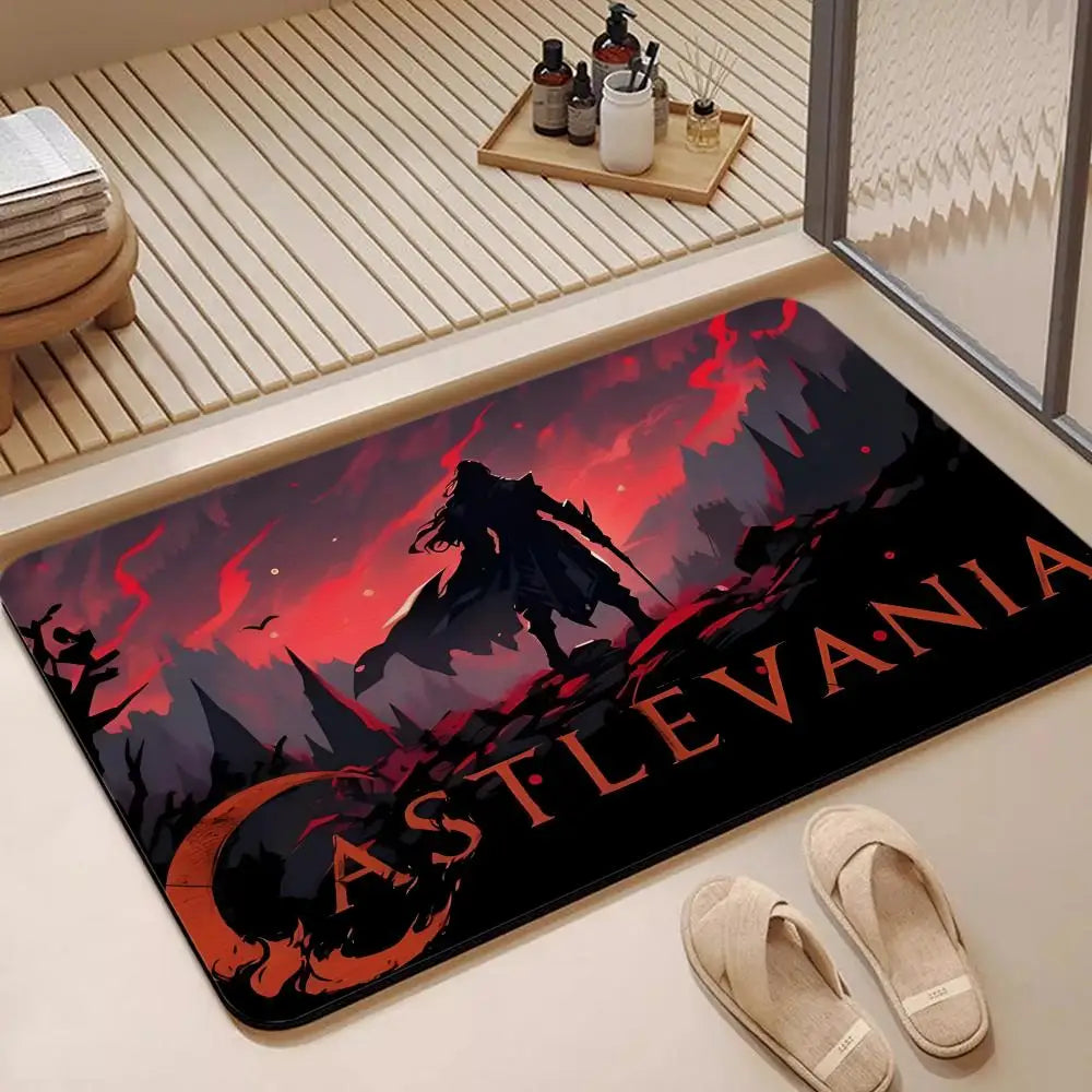 Castlevania Anime Diatomite Bath Mat – Non-Slip Quick Dry