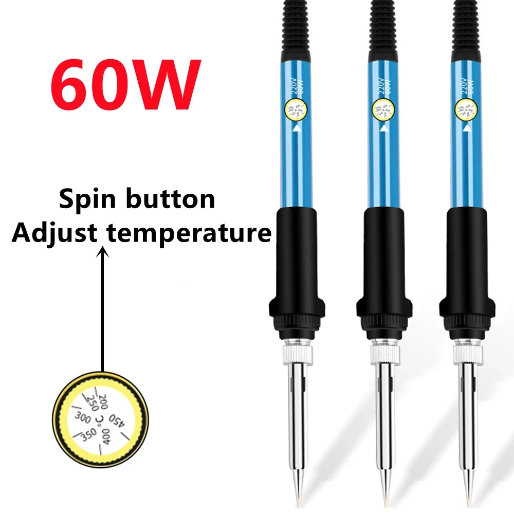 SLADE 60W Adjustable Soldering Iron 200–450°C EU Plug + Stand