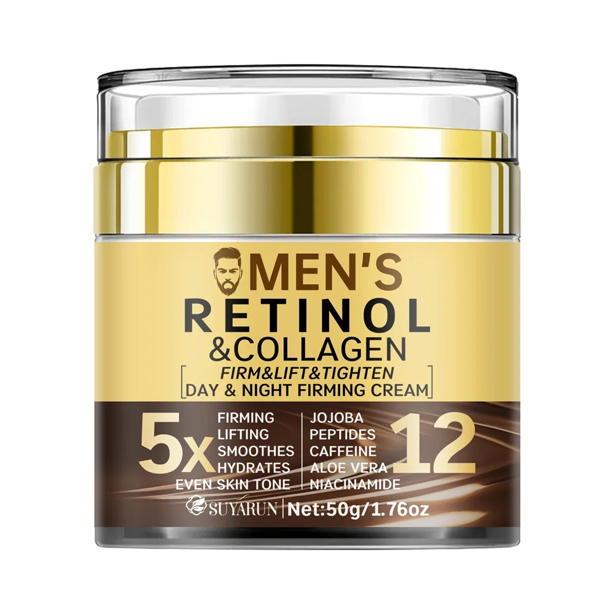 SUYARUN Men's Anti-Aging Face Cream SPF 20 – Firming & Hydrating