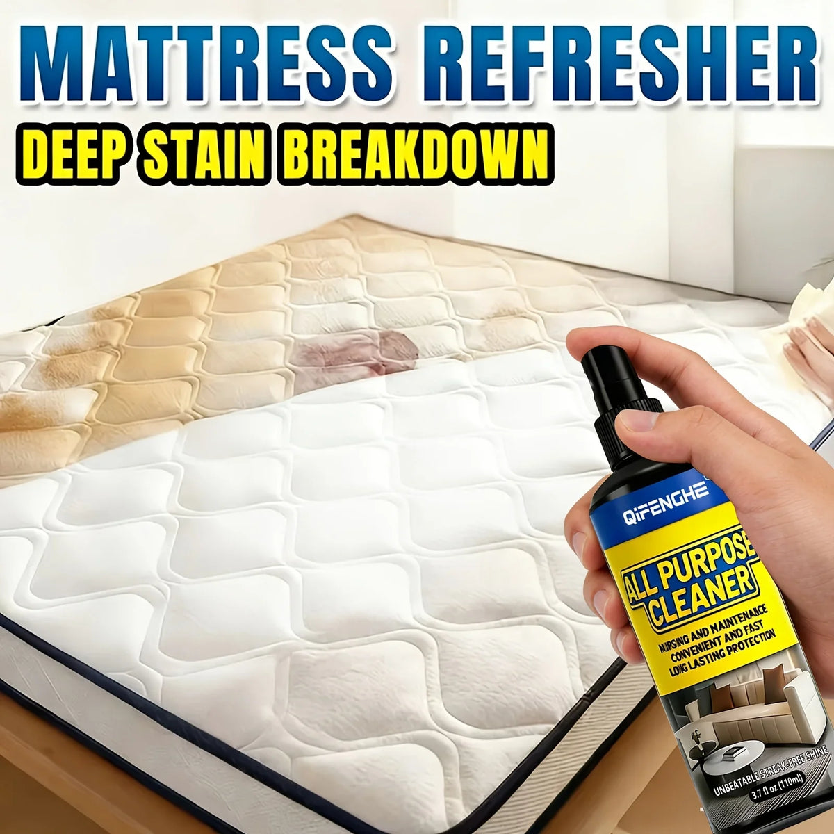 All-Purpose Cleaner Spray & Microfiber Towel | Sofa & Carpet