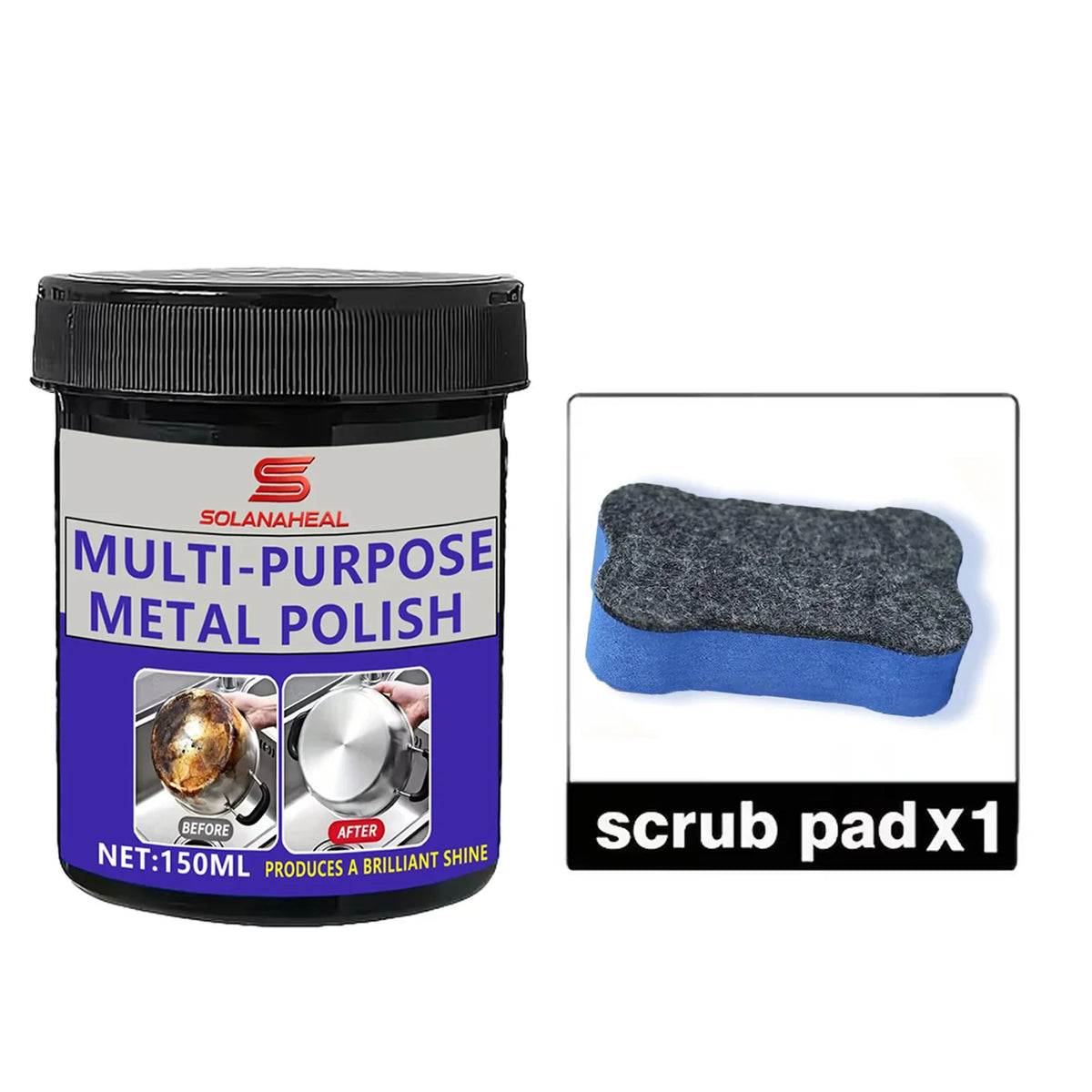 Professional Metal Polishing Paste – Chrome & Auto Repair Cream