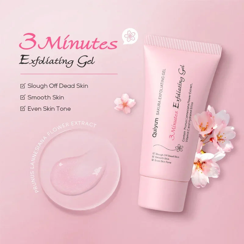 LAIKOU Sakura Exfoliating Gel Facial Scrub – Deep Clean 30g/50g