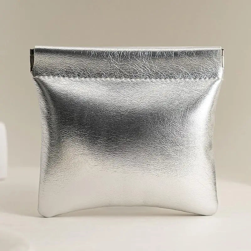Auto-Closing PU Leather Cable & Cosmetic Organizer Pouch