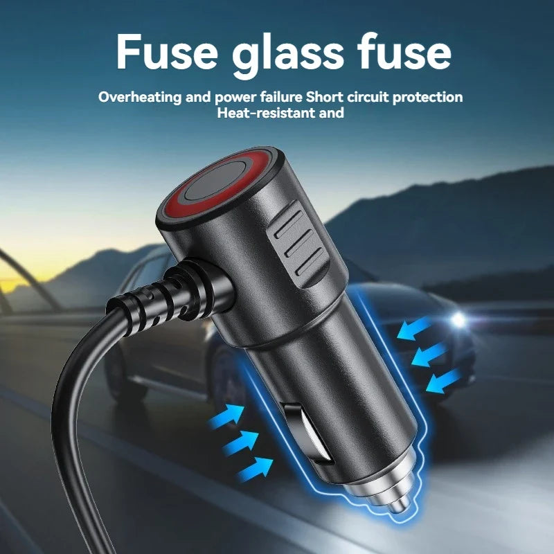 4-Port QC3.0 PD Car Charger 120W Fast Charging Adapter 12–24V