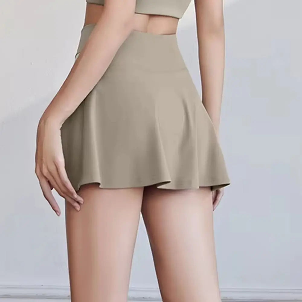 Women's Tennis Skirt with Built-In Shorts | Stretchy Golf Skirt