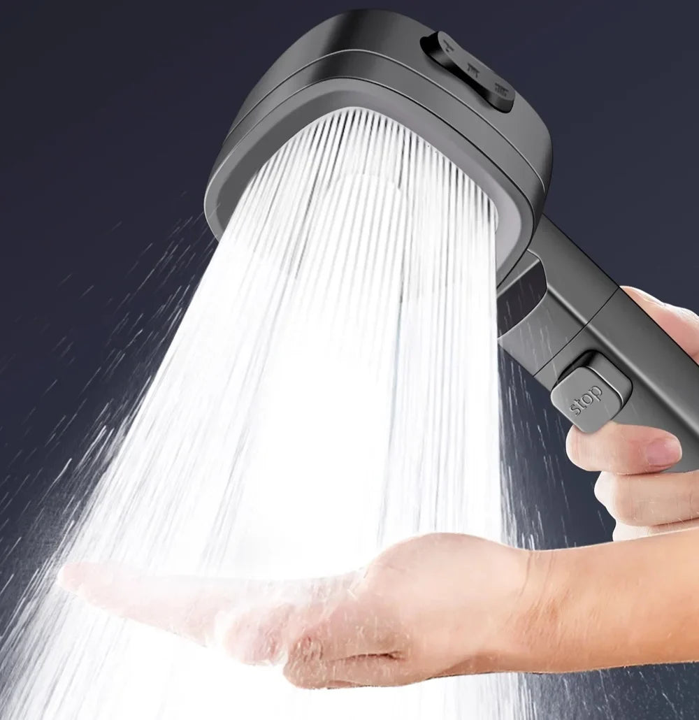 3-Mode High Pressure Water-Saving Handheld Shower Head
