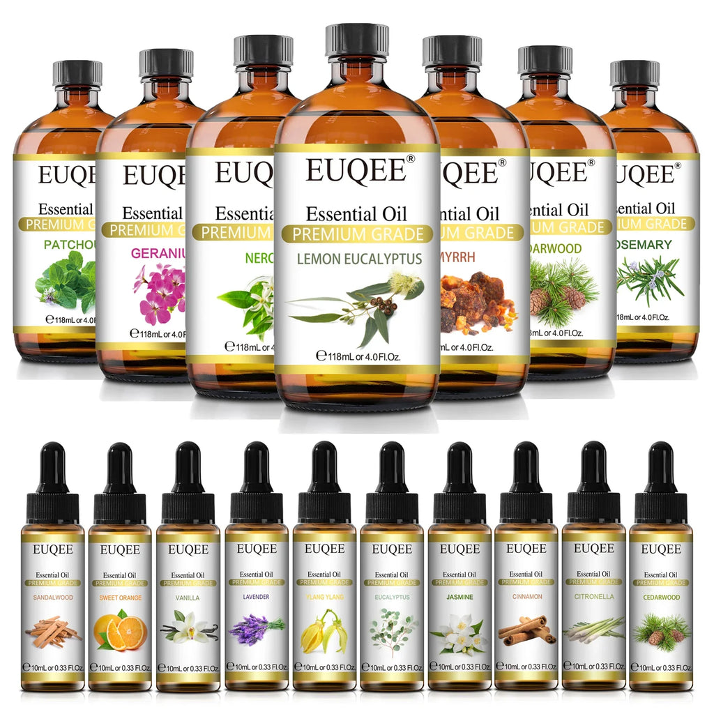 EUQEE Aromatherapy Essential Oils – Lavender, Eucalyptus & More