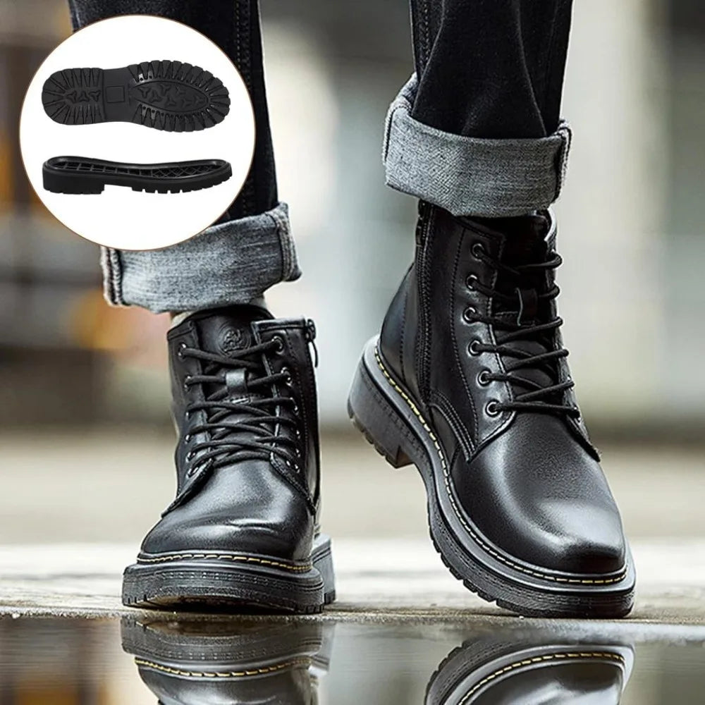 Rubber Full Replacement Shoe Sole Pair – Non-Slip Boot Repair