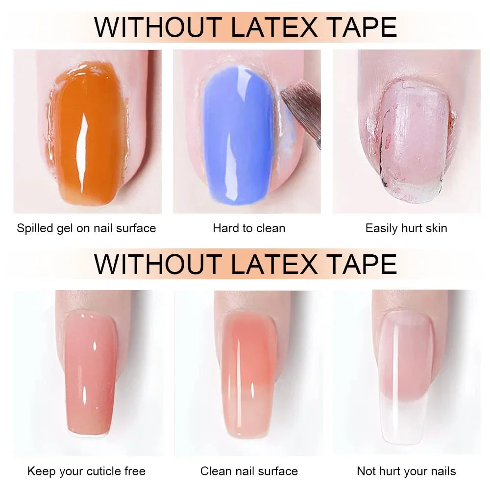 Nail Peel Off Liquid Anti-overflow Glue Edge Latex Tape Offcuticle