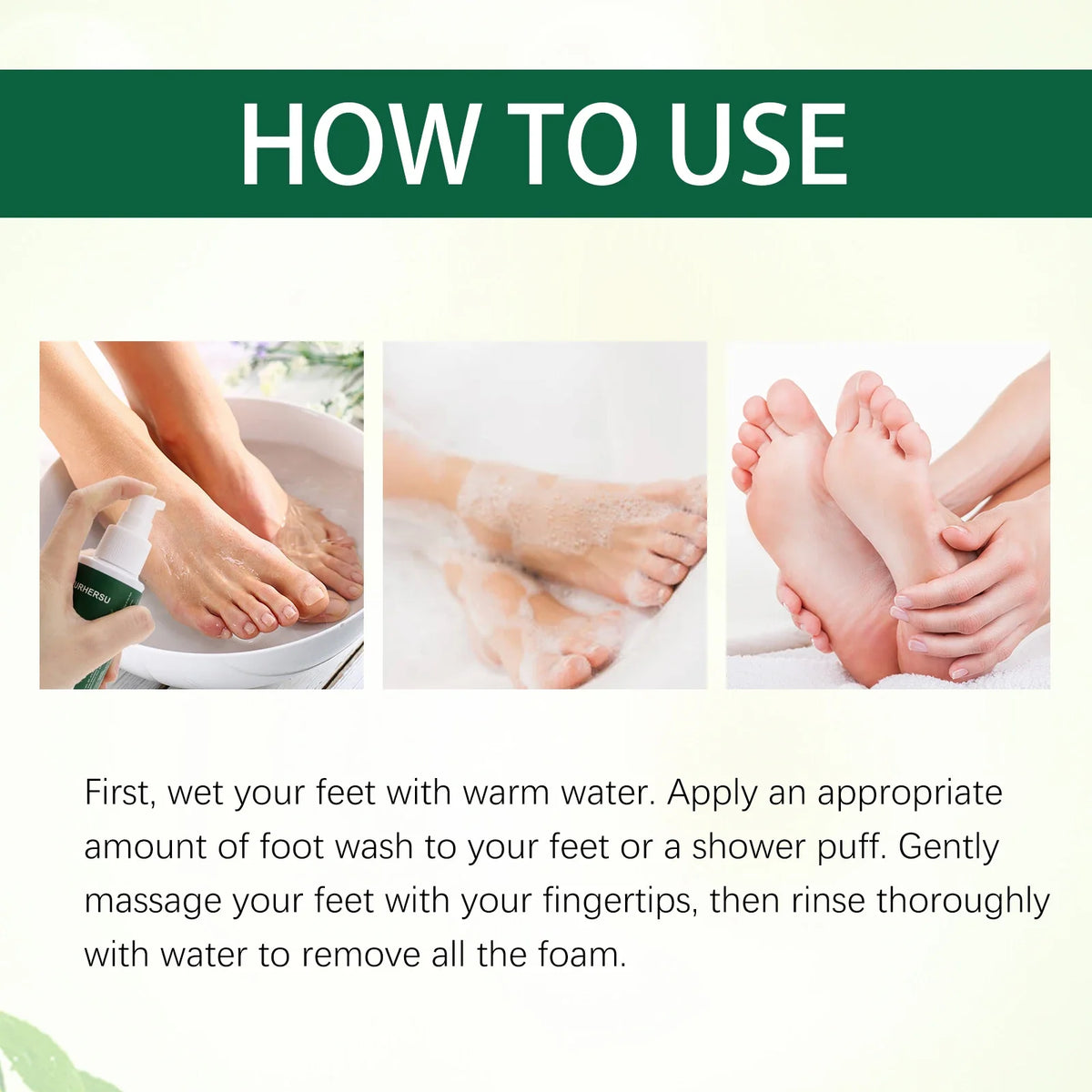 YURHERSU Foot Care Shower Gel – Moisturizing & Smoothing
