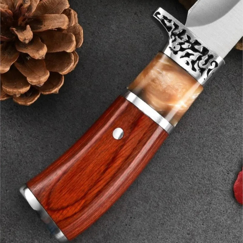 Hand Forged Boning Knife – Wood Handle Hunting & Kitchen Knife