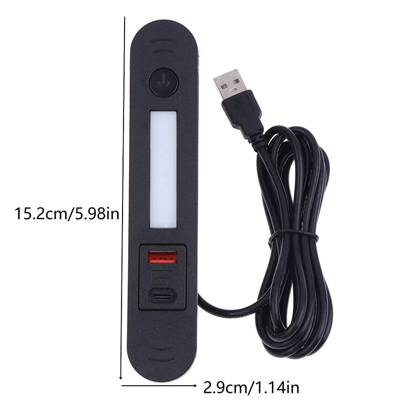 USB Type-c Charging Socket Led Light Multi-function Embedded Night