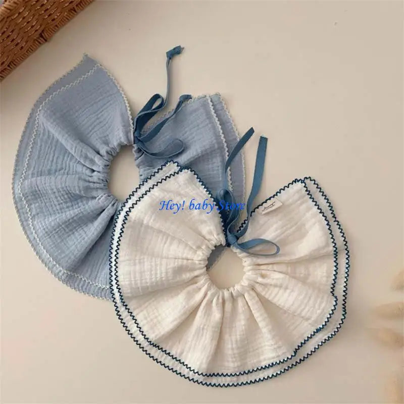 2-Pack Cotton Baby Bibs | Newborn Drool & Burp Cloths