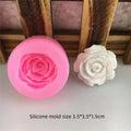 3D Rose Flower Silicone Mold Fondant Chocolate Soap Candle Resin