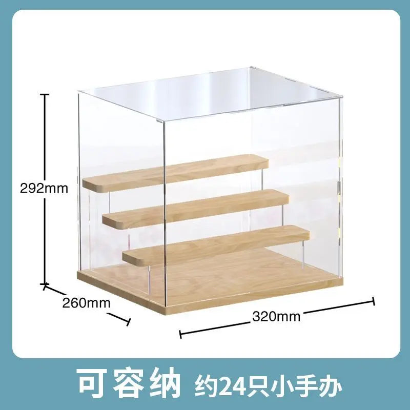 Acrylic Dust Cover Display Rack – Anime Figure & Jewelry Organizer