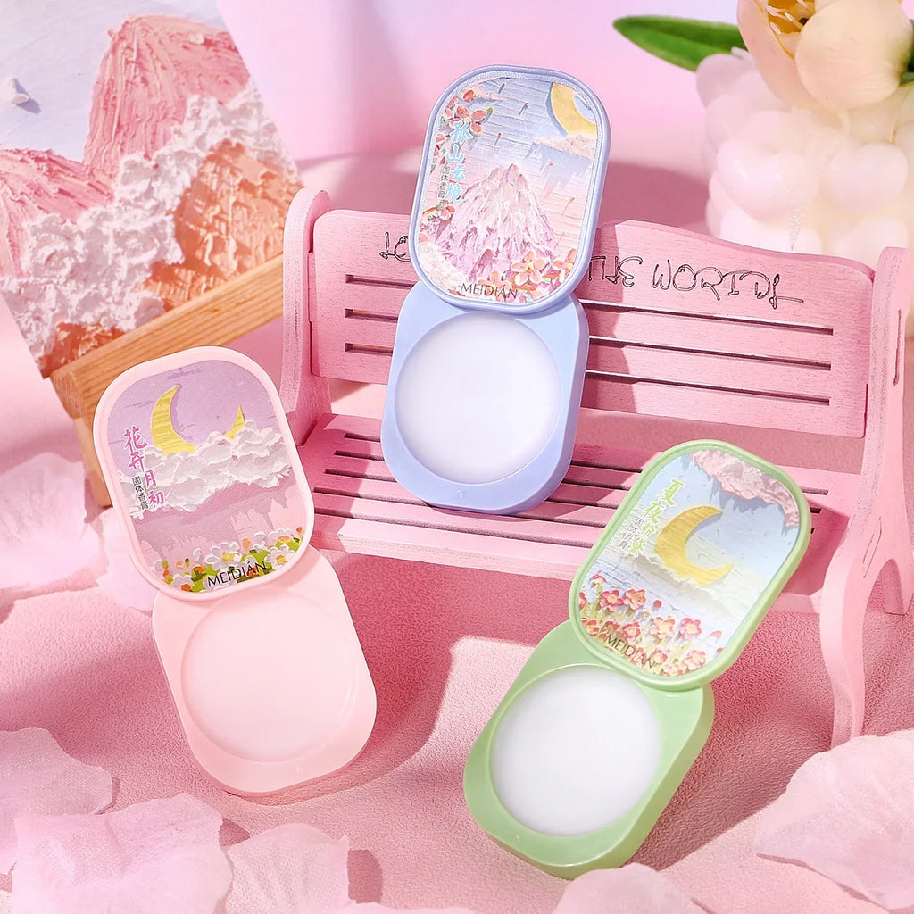 YOUNGCOME 3-Piece Solid Perfume Set – Jasmine & Tea Balm