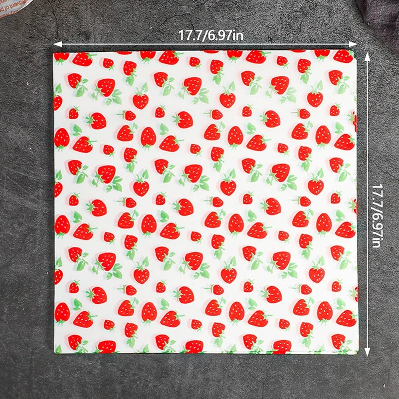 100 Pcs Greaseproof Paper Sheets – Food Wax Wrapping Liners