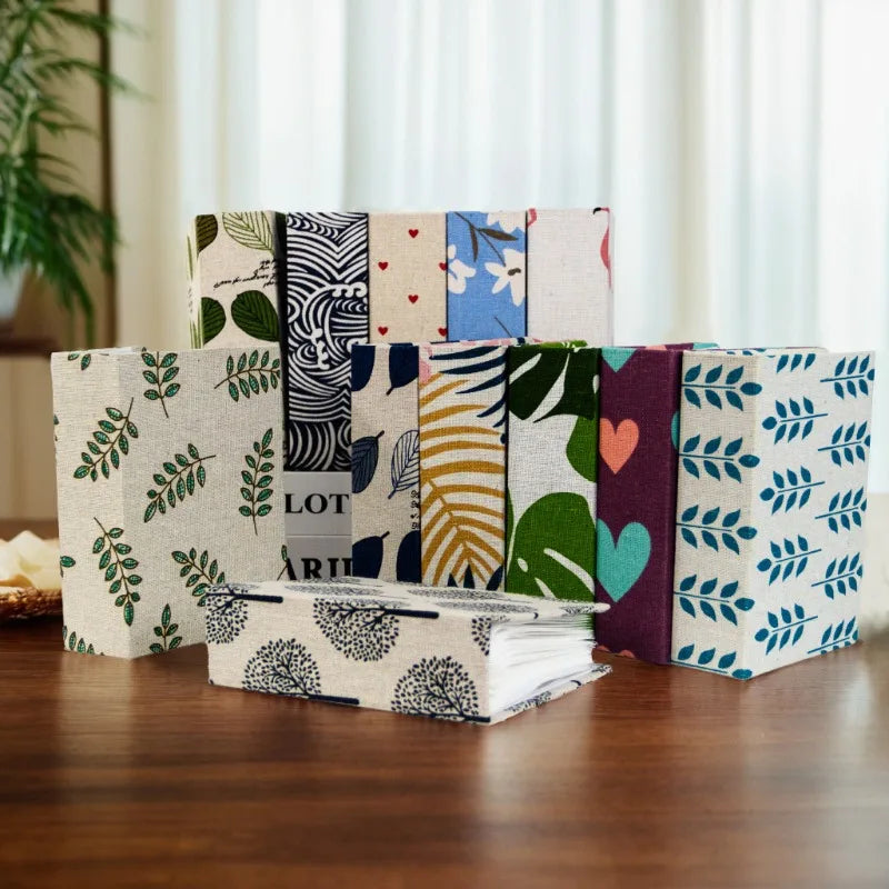 100 Pockets Photo Album Linen Cover DIY Writable Slip-in Picture