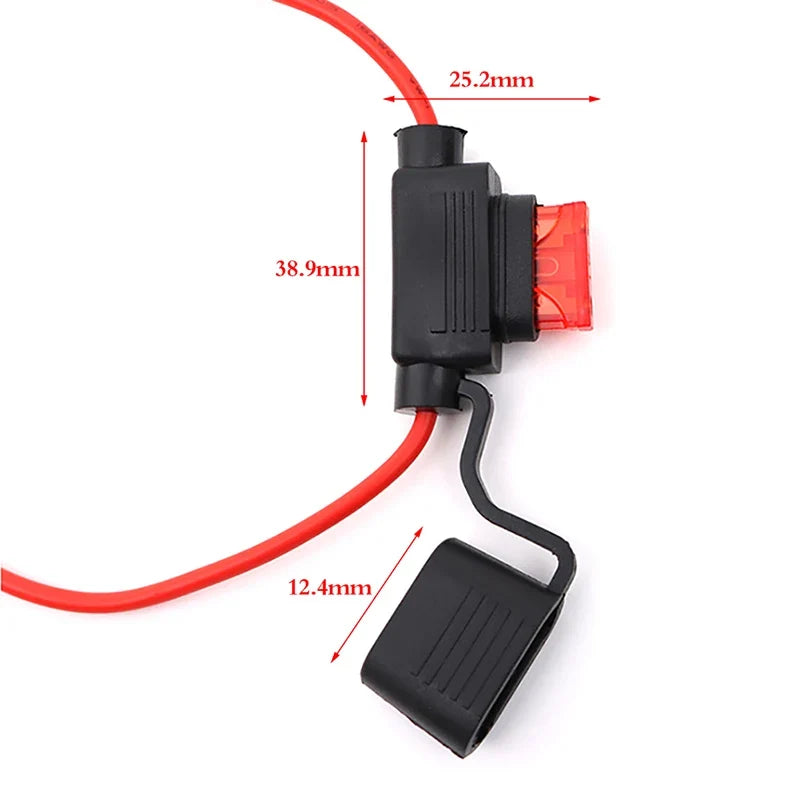 Waterproof Car Fuse Holder Tap Adapter Micro Mini Standard ATM 30A