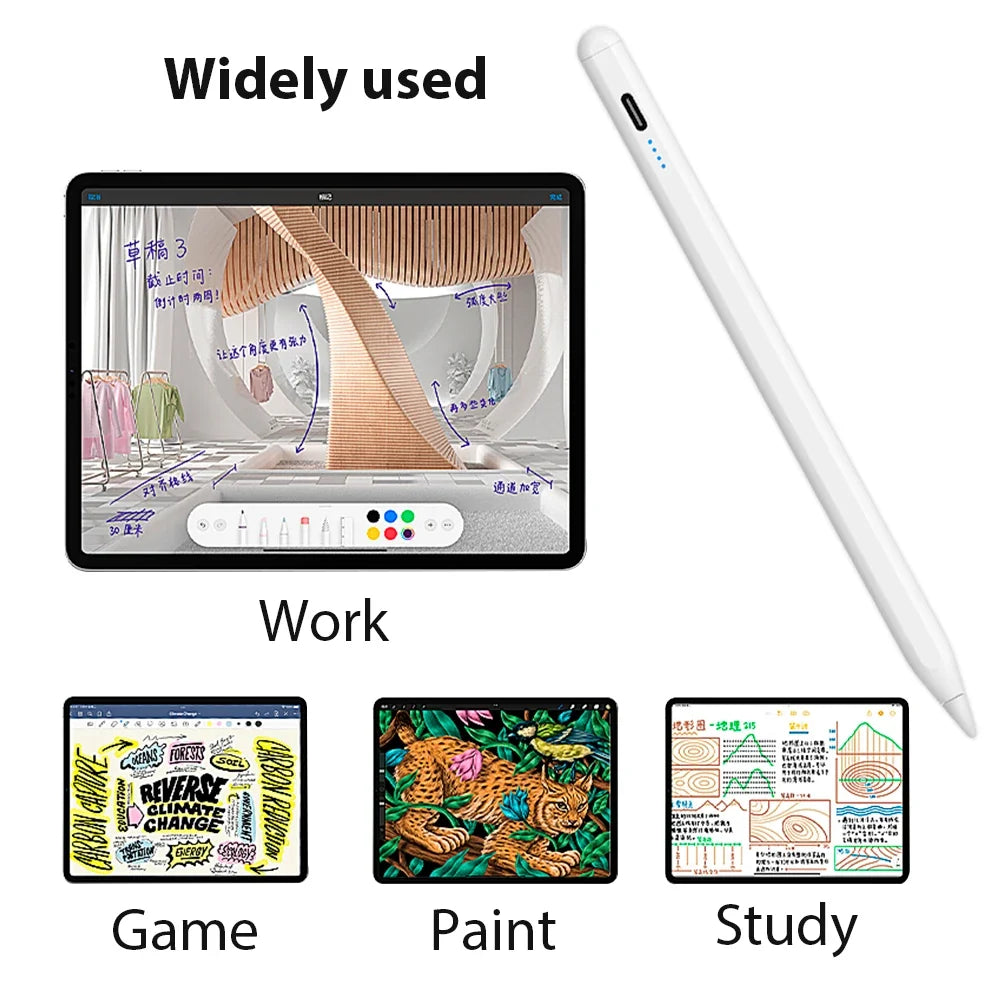 iPad Stylus Pen – Palm Rejection & Magnetic | 2018–2023