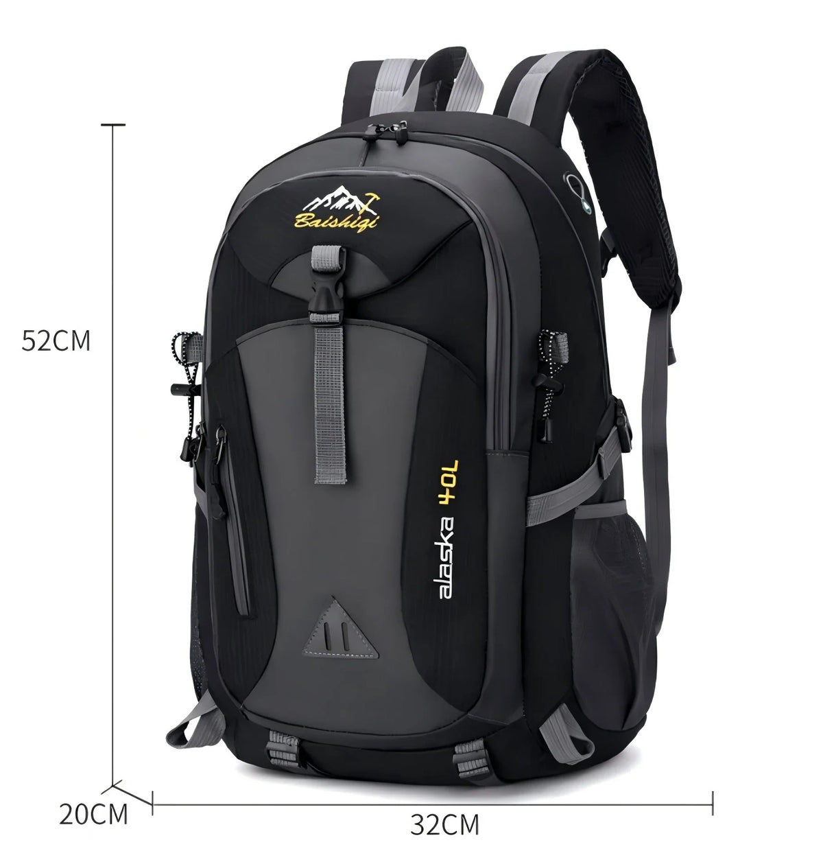 Outdoor Sports Backpack Water-resistant Hiking Men Leisure Travel Bag