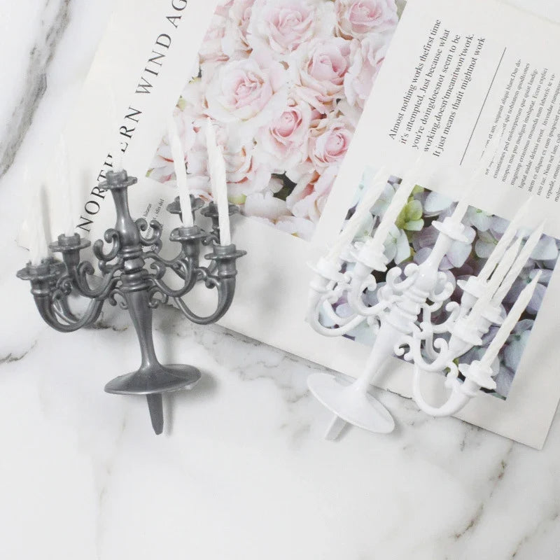 Retro European Cake Candlestick – Birthday & Wedding Decor