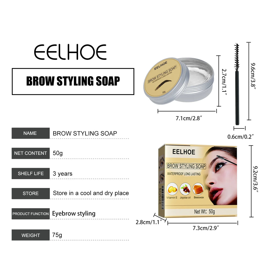 Eelhoe Clear Brow Gel – Smudge-Proof 3D Eyebrow Shaper