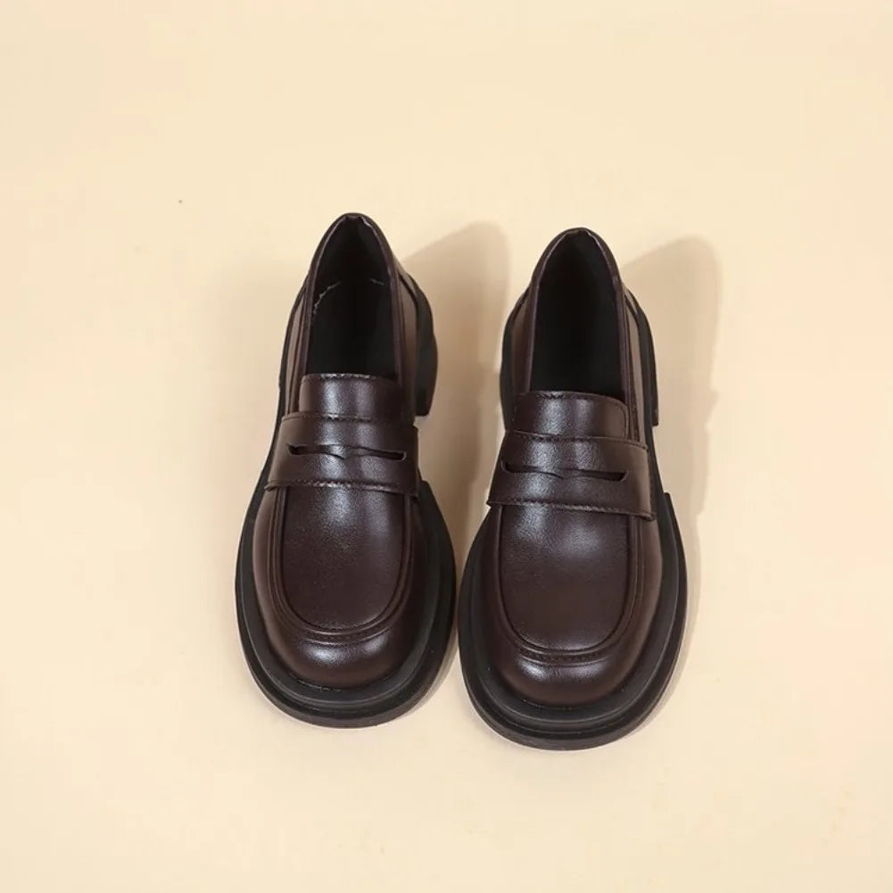 Japanese Lolita Platform Loafers – Women's Cosplay Slip-On Shoes