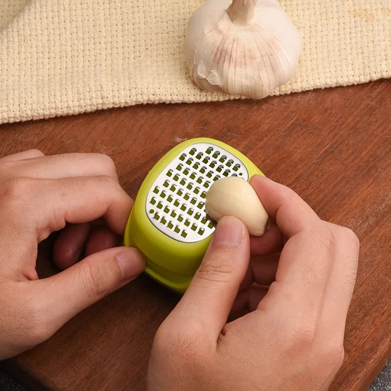 Stainless Steel Multifunctional Grater – Ginger, Garlic & Cheese