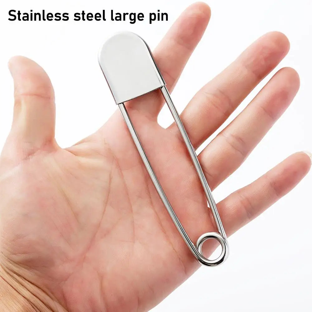 Large Stainless Steel Safety Pins 12.8cm – DIY Sewing & Laundry