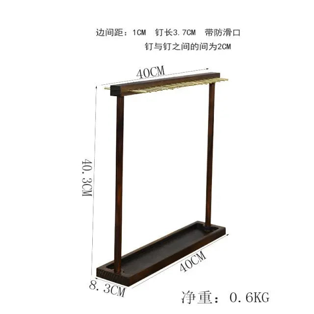 Modern Wood Jewelry Stand – 24/36 Hook Necklace Organizer Rack
