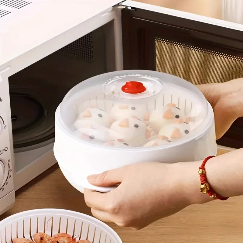 Microwave Steamer – Food Grade High Temp Cooking Tool
