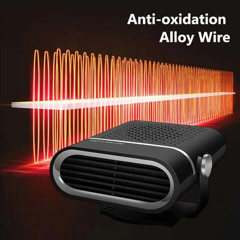 Portable 12V/24V Car Heater Fan – Windshield Defroster Demister